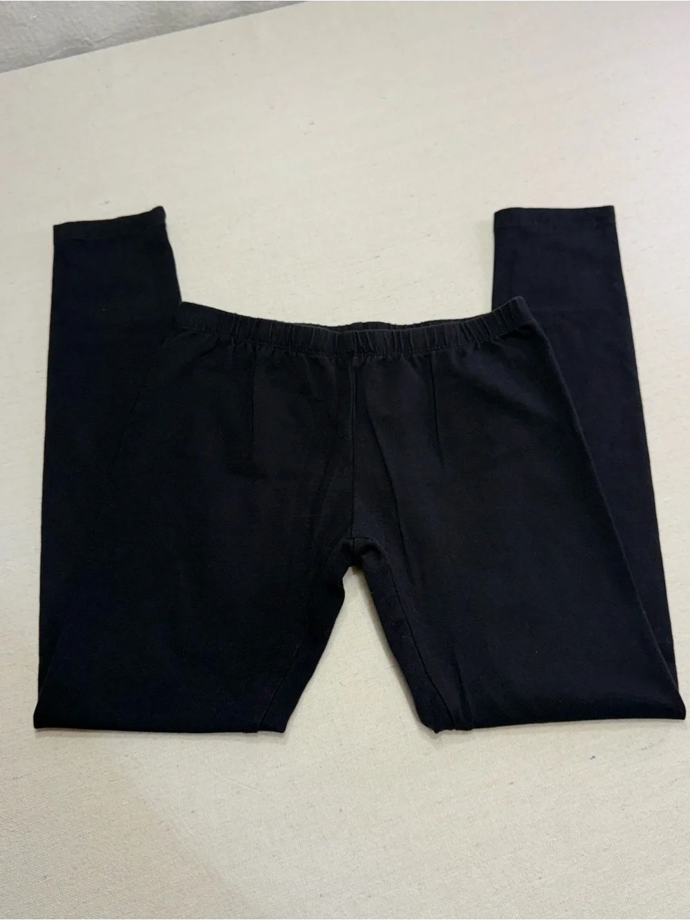 Girls Set of 3 Leggings in Green, Navy Blue & Black - Size Large (10-12)